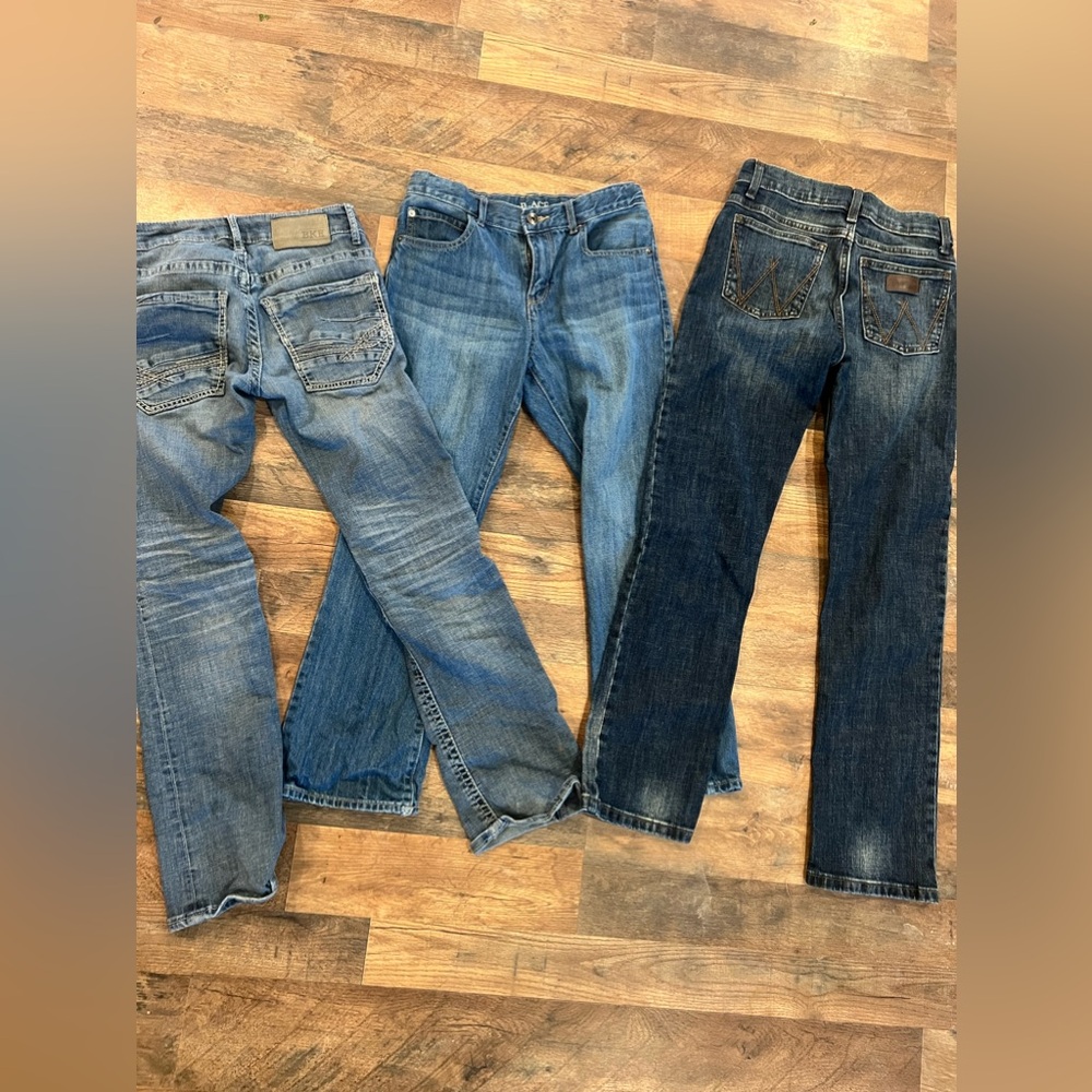 BKE, wrangler jeans